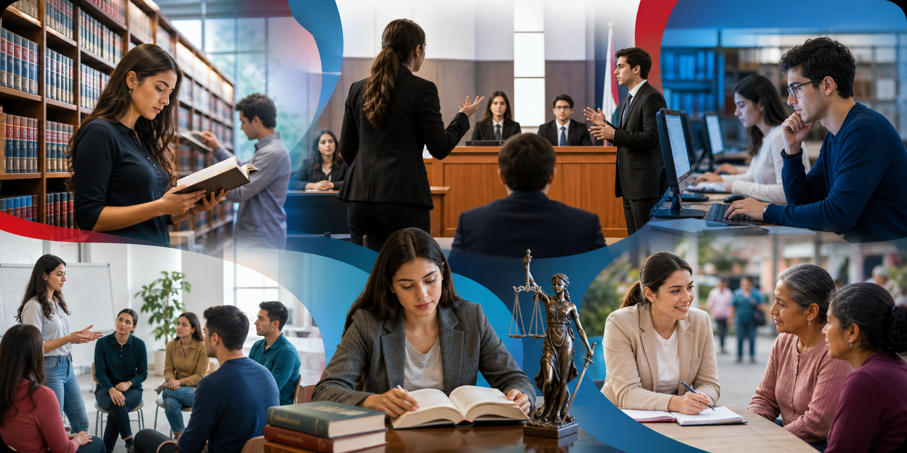 Espacios de aprendizaje y práctica de Derecho