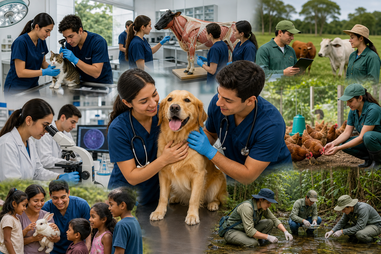 Áreas de formación de Medicina Veterinaria y Zootecnia